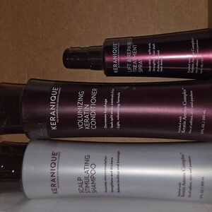 Keranique Shampoo & Volumizing Keratin Conditioner. Lift & Repair Spray